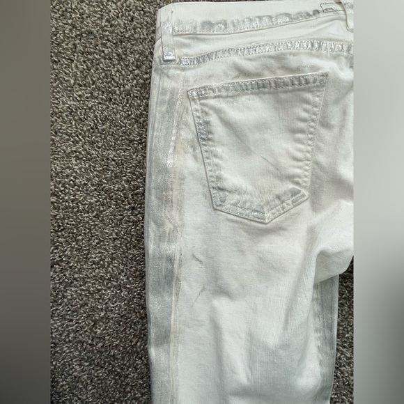 Current/Elliot The Stiletto Jeans Washed Out Silver White Skinny Stretchy Fit 28 - Picture 15 of 15